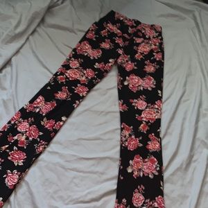 Floral Flared Tights